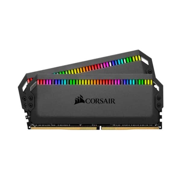 Corsair DOMINATOR PLATINUM RGB 16GB (2 x 8GB) DDR4 DRAM 3600MHz CL18 1.35V CMT16GX4M2C3600C18 Memory Kit  Black